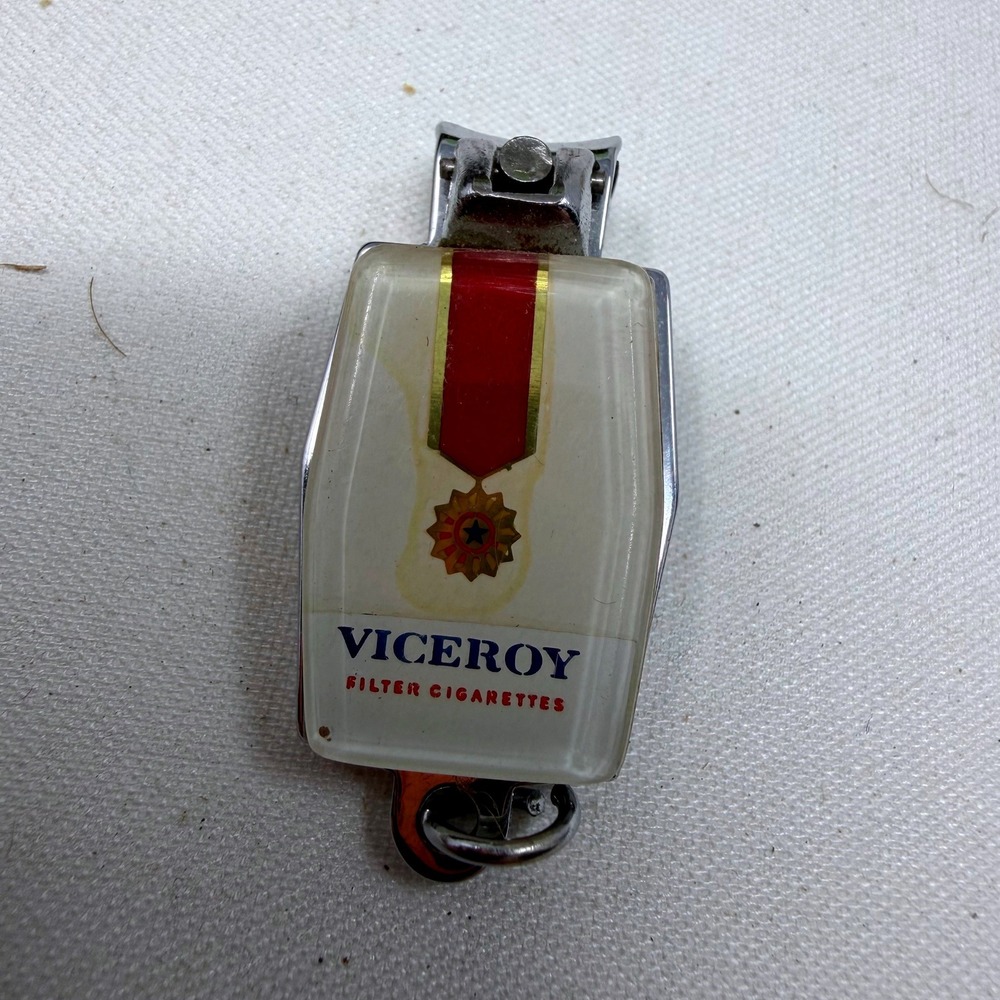 Vintage Viceroy Filter Cigarettes Nail Clippers B&W‎ Japan Advertising Tool